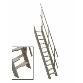 Steep Hill 60 Wooden Staircase Kit Loft Stairs/ladder W 60 cm profiled paddle steps
