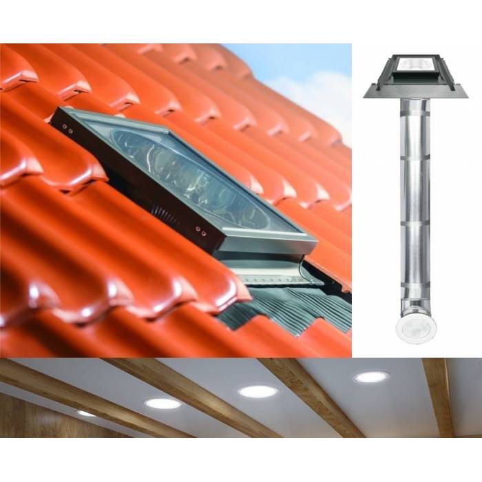 Fakro SRZ Light Tunnel 14" 350mm with Rigid Tube for Tile Roof