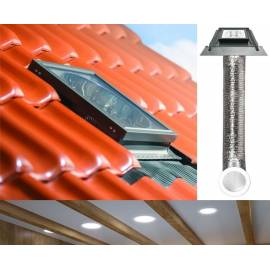 Fakro SFZ Light Tunnel 14" 350mm with Flexible Tube for Tile Roof