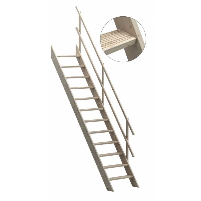 Oxford 70 Wooden Staircase Loft Stairs/Ladder 70 cm Width