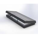 Hinged 100cm x 150cm Flat Glass Rooflight Electric Double Glazed - Flat Roof