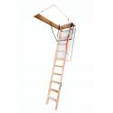 3 section loft ladder - Optistep OLE  70cm X 120cm Wooden Loft Ladder & Hatch (H up to 280CM) 3 section