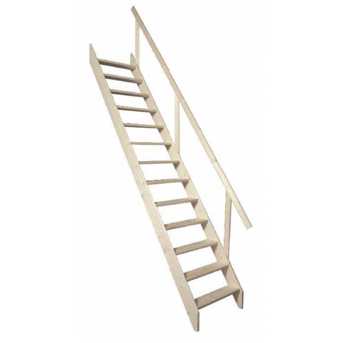Optistep Wooden Staircase Loft Stairs/Ladder 65 cm Width