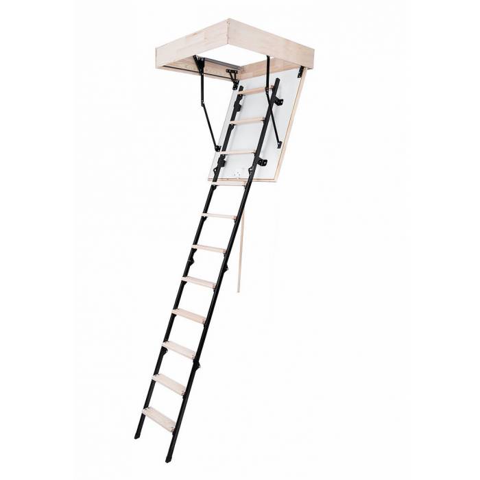 Oman MINI 60cm X 80cm Wooden/Metal Folding Loft Ladder & Hatch