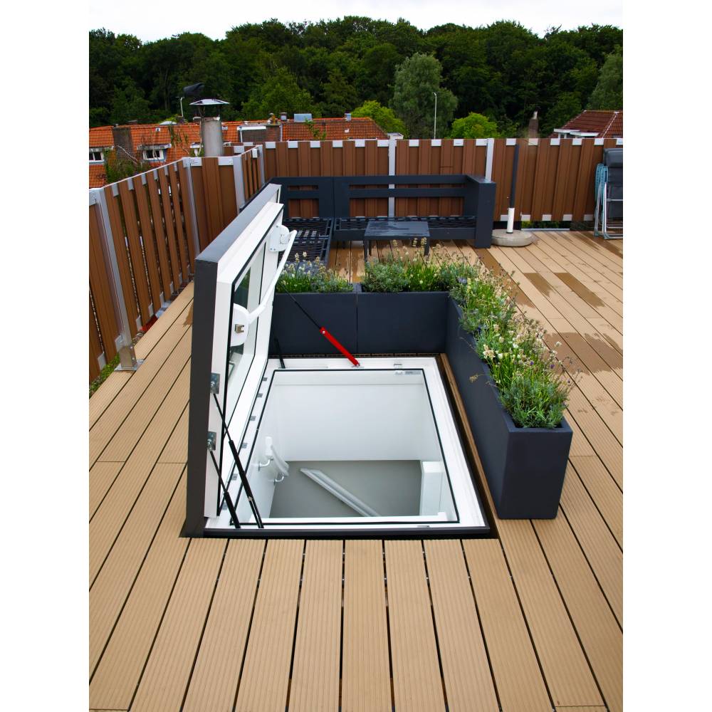 PGM A1 Rooflight 90cm x 120cm Manual Opening Access Flat Roof Window