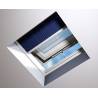 Manual Transparent White Pleated Blind 60cm x 60cm for Flat Roof Window PGX & PGC
