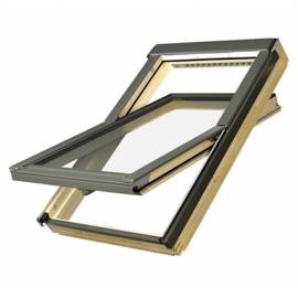 FAKRO FTP-V P2 10 Pine 114 x 118cm Centre Pivot Roof Window