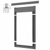 Rooflite LSX 55cm x 98cm Slate Flashing Kit