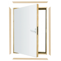 Fakro DWK 60 x 100cm L-Shaped Combination Knee Wall Loft Doors