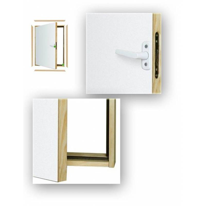 Fakro DWK 55 x 80cm L-Shaped Combination Knee Wall Loft Doors