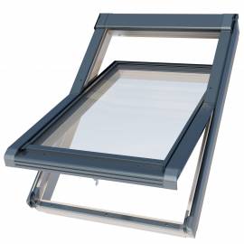 SUNLUX Triple Glazed 78 x 98cm Pine Centre Pivot Roof Window