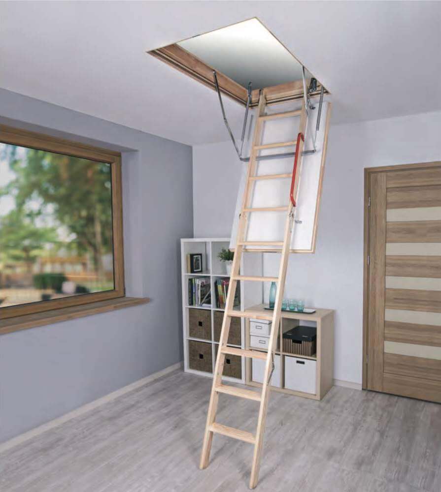 Small attic online ladder