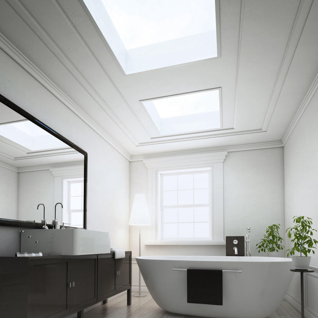 Rooflights in the bathroom